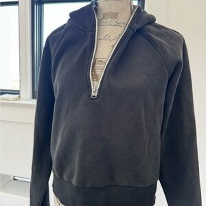 Vuori Men's Charcoal Zip-Up Sweater